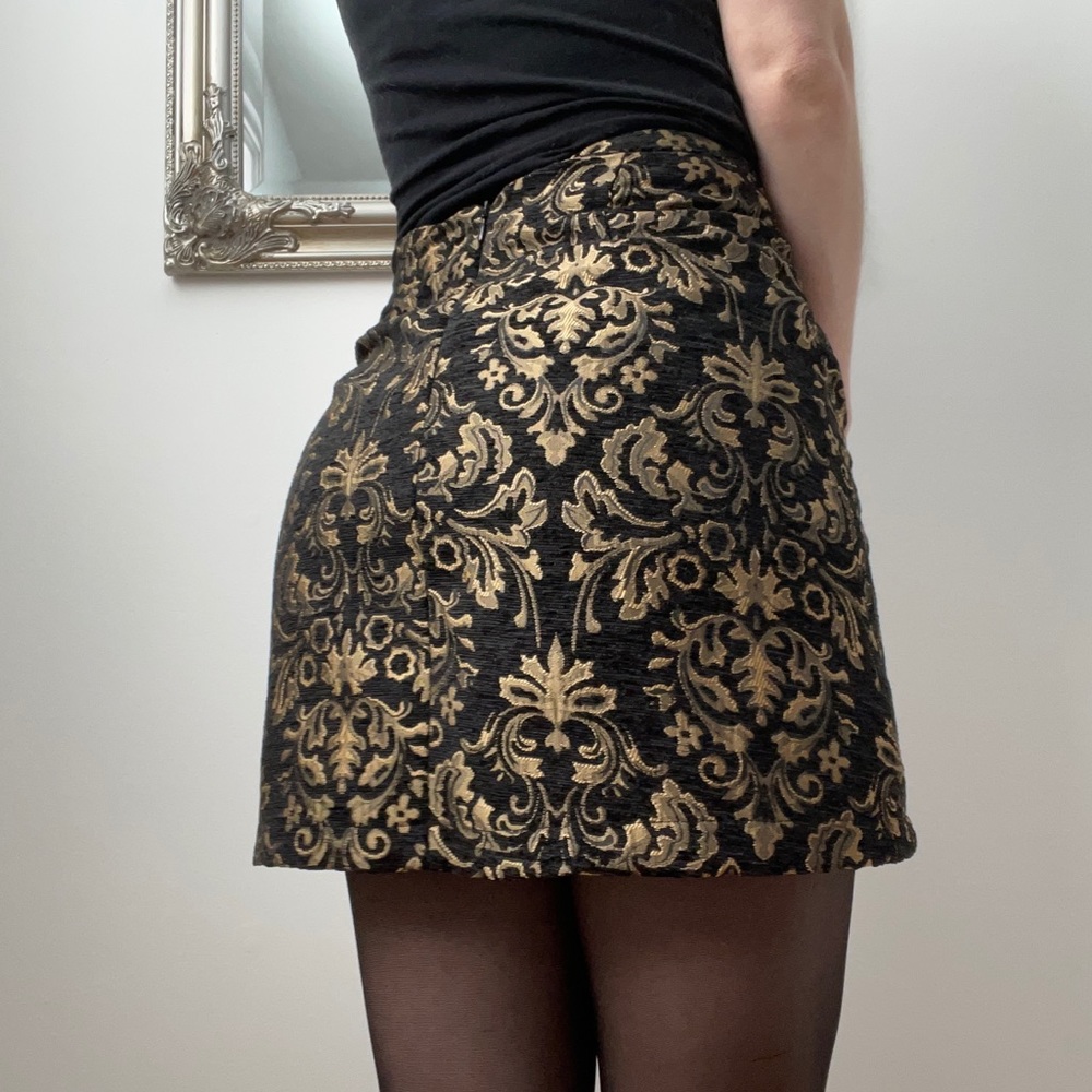 UO Damask Mini Skirt